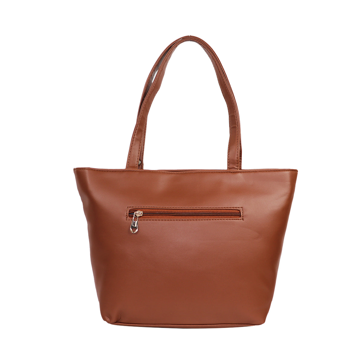 Women’s Brown Floral Embroidered Shoulder Tote Bag