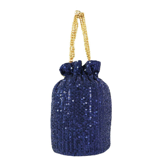 Midnight Glam Sequin Potli Bag Sparkle