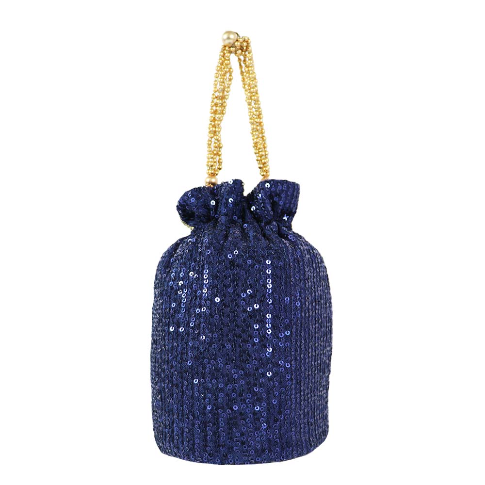 Midnight Glam Sequin Potli Bag Sparkle