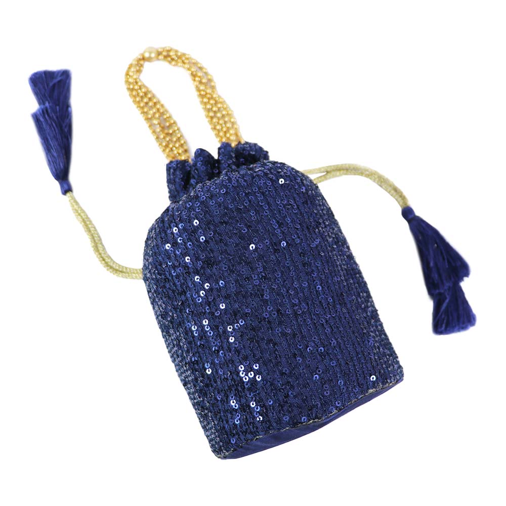 Midnight Glam Sequin Potli Bag Sparkle