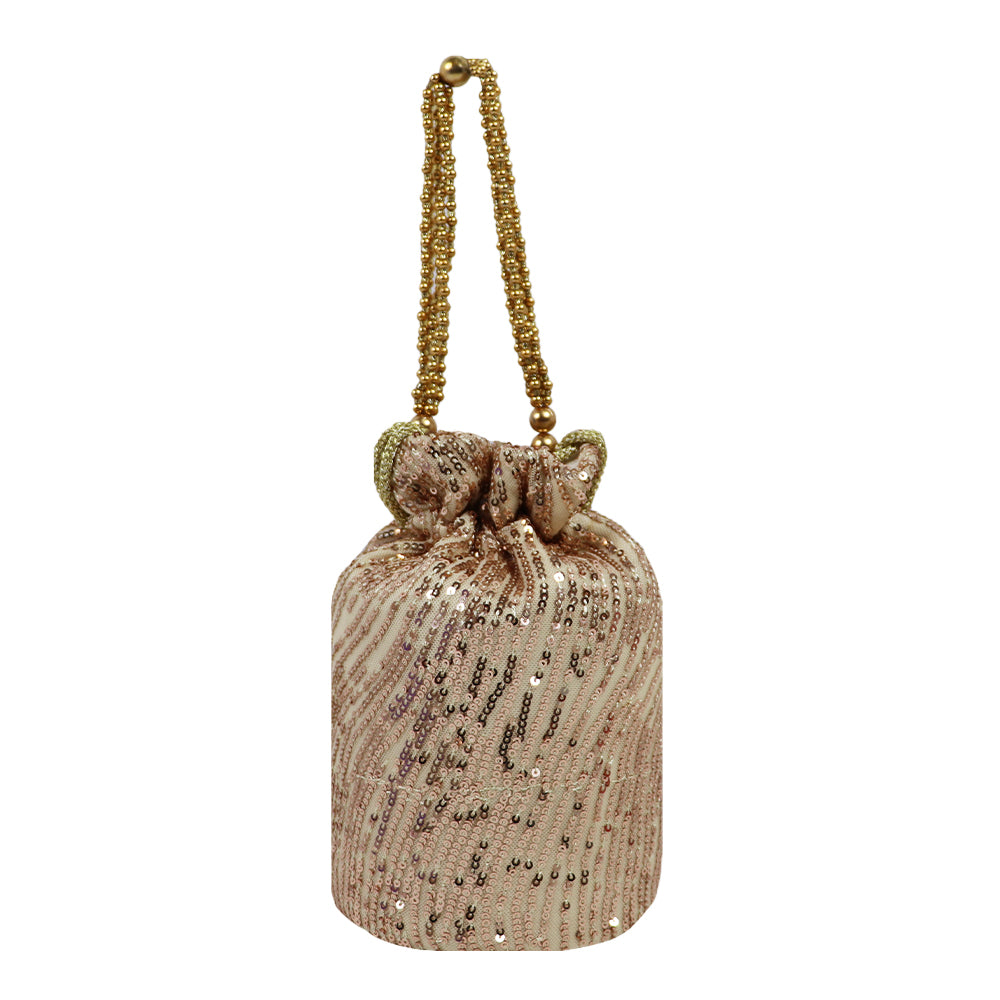 Midnight Glam Sequin Potli Bag Sparkle