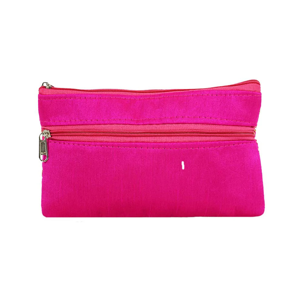Embroidered Clutch Pouch for Women