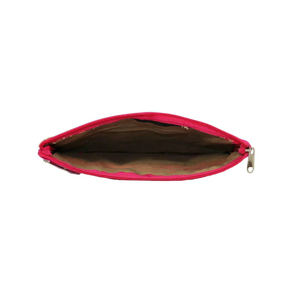 Embroidered Clutch Pouch for Women
