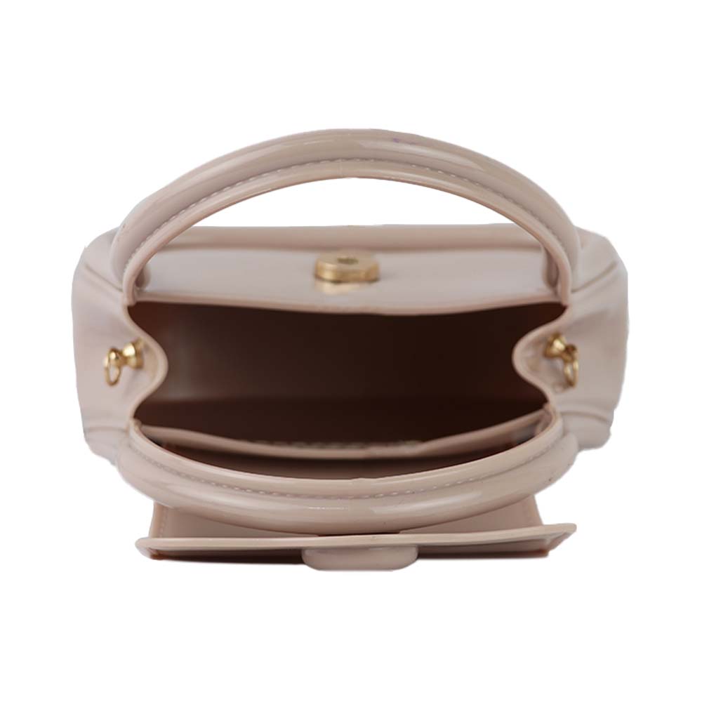 Women Trendy Glossy Mini Top Handle Sling Bag