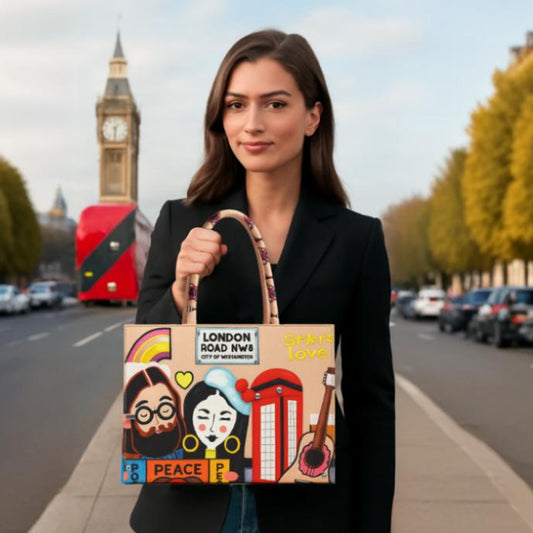 London Pop-Art Canvas Tote Bag