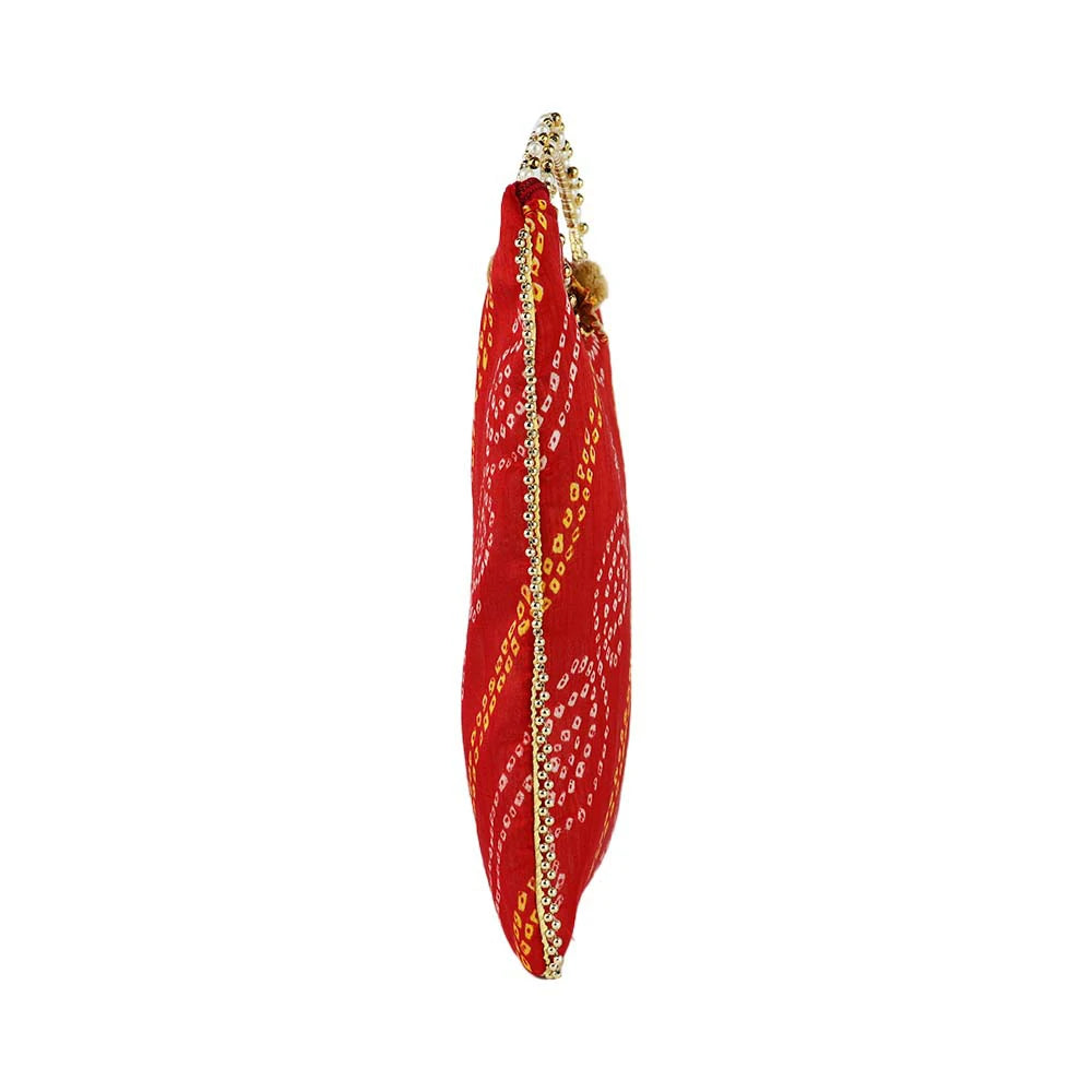 Embroidered Pearl Handle Bag