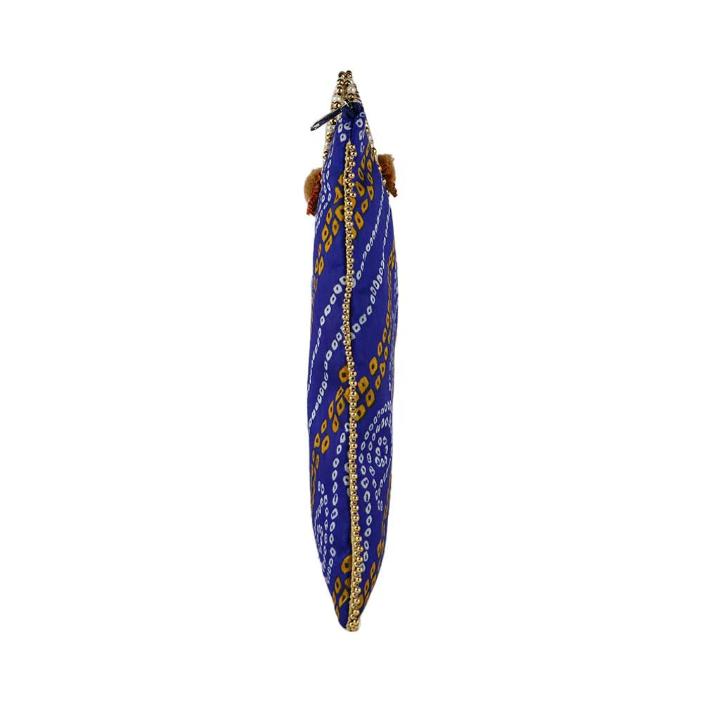 Embroidered Pearl Handle Bag