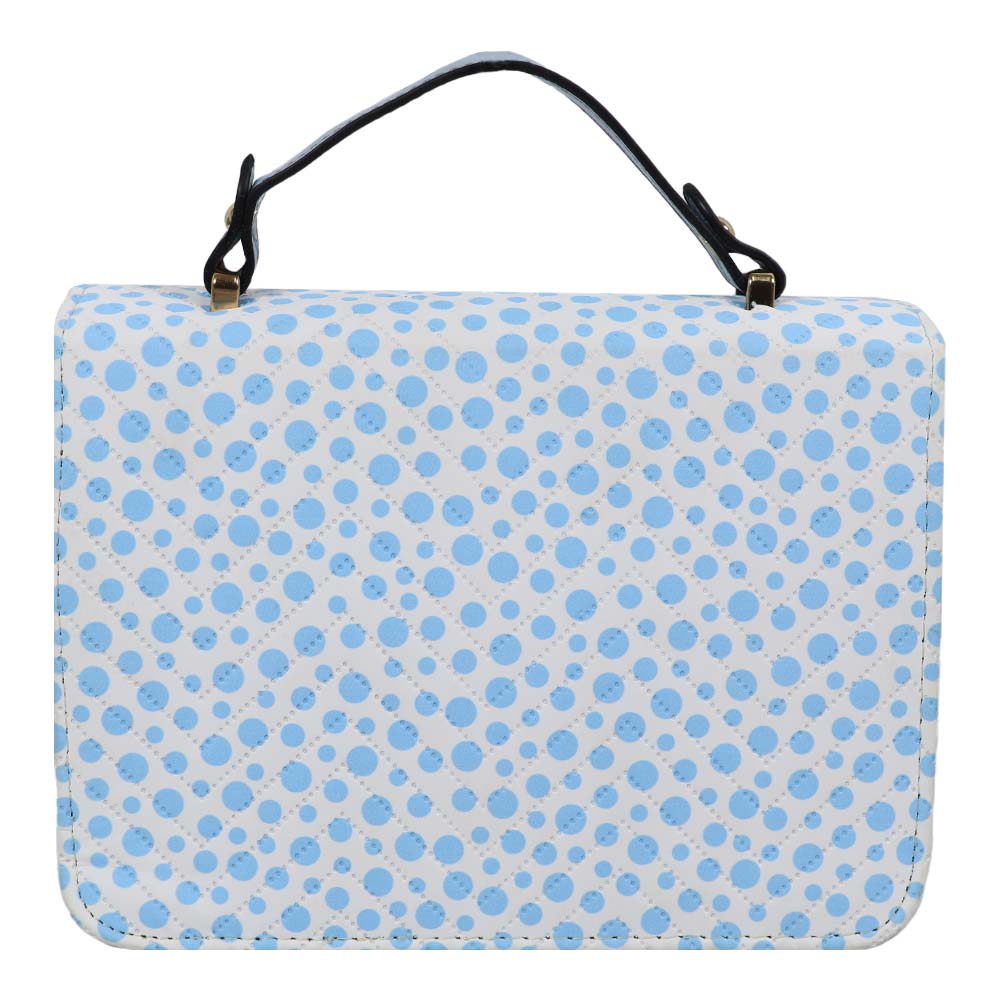 Chic Black & White Top Handle Bag