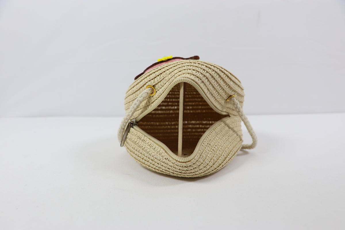 Girls Cute Cartoon Round Crossbody Sling Bag