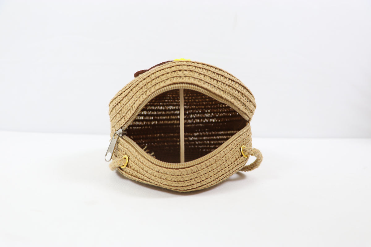 Girls Cute Cartoon Round Crossbody Sling Bag