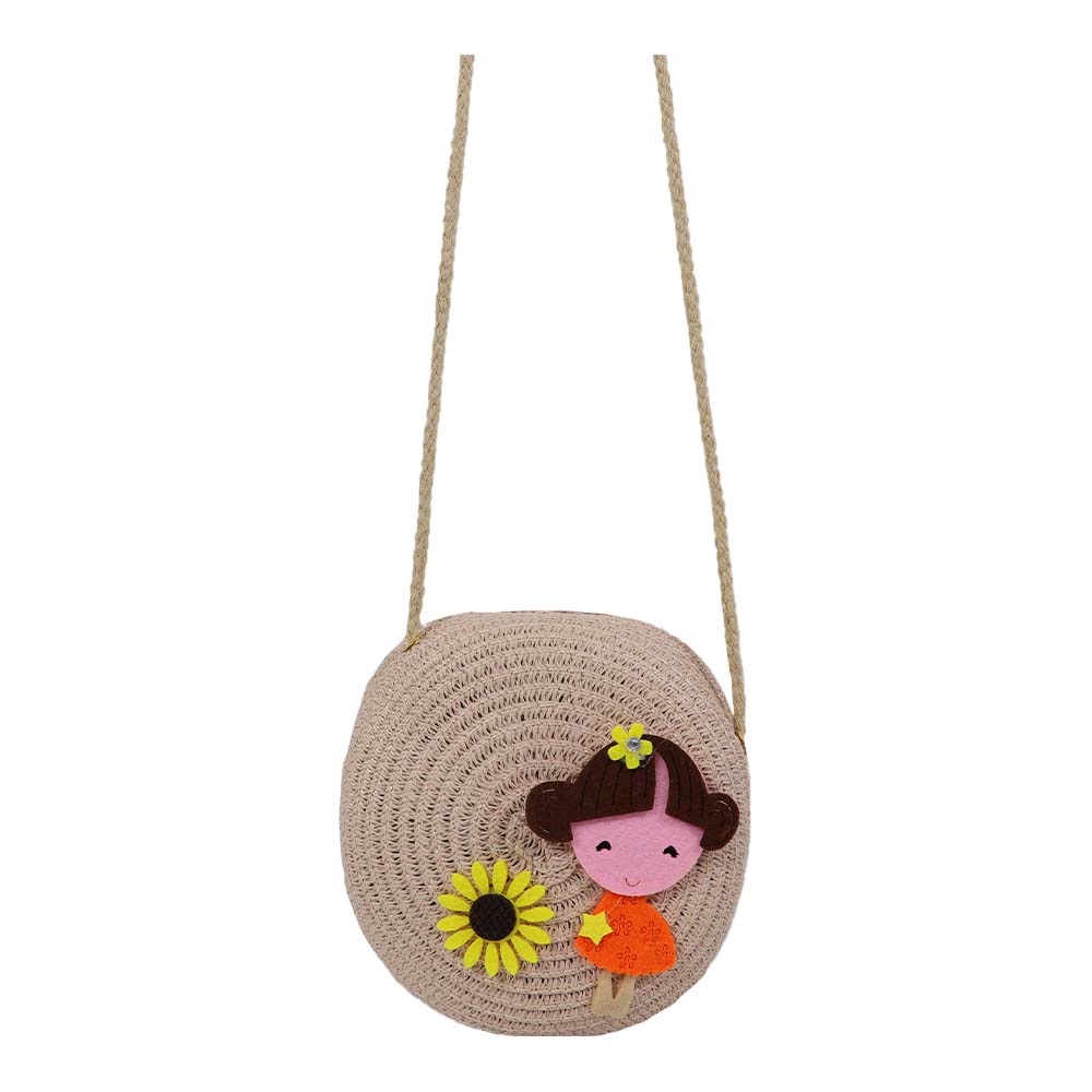Girls Cute Cartoon Round Crossbody Sling Bag