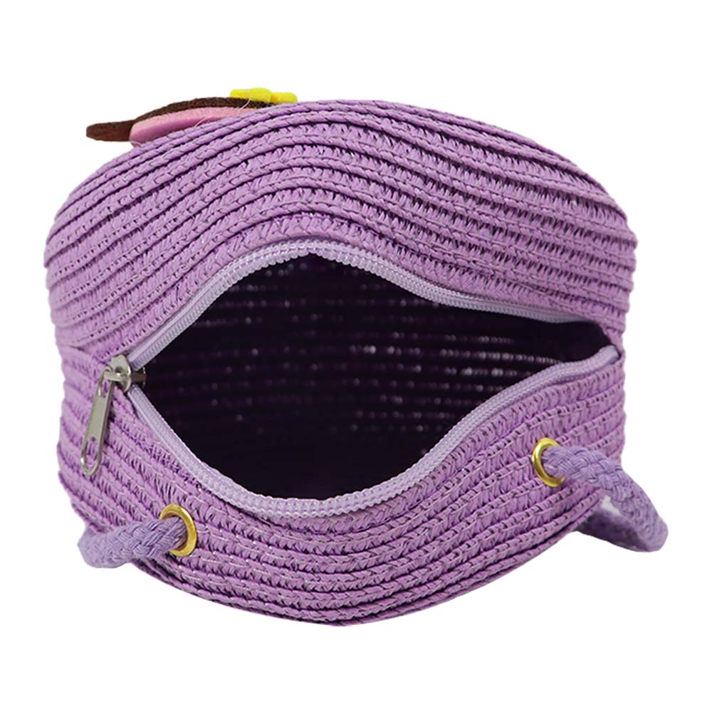 Girls Cute Cartoon Round Crossbody Sling Bag