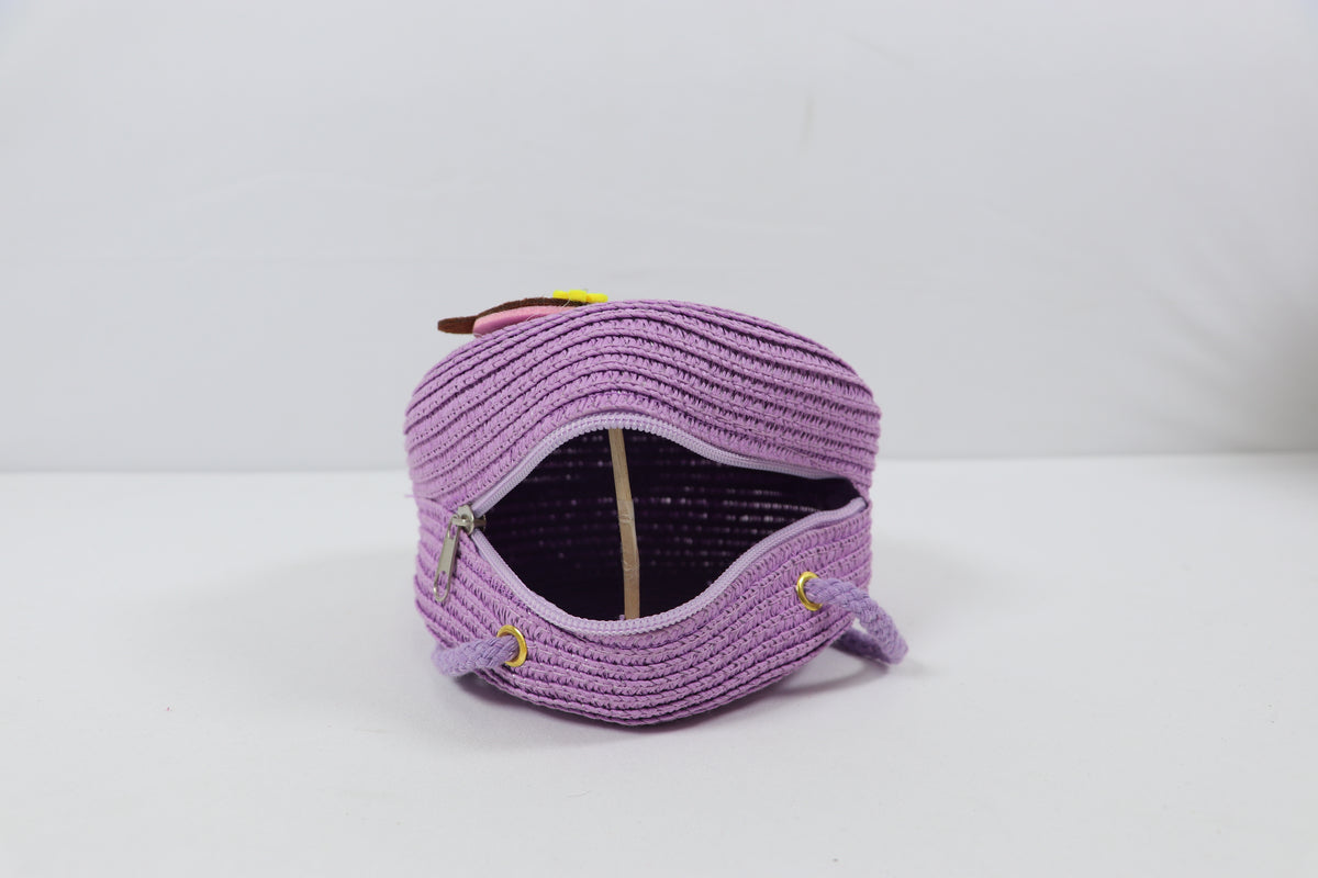 Girls Cute Cartoon Round Crossbody Sling Bag