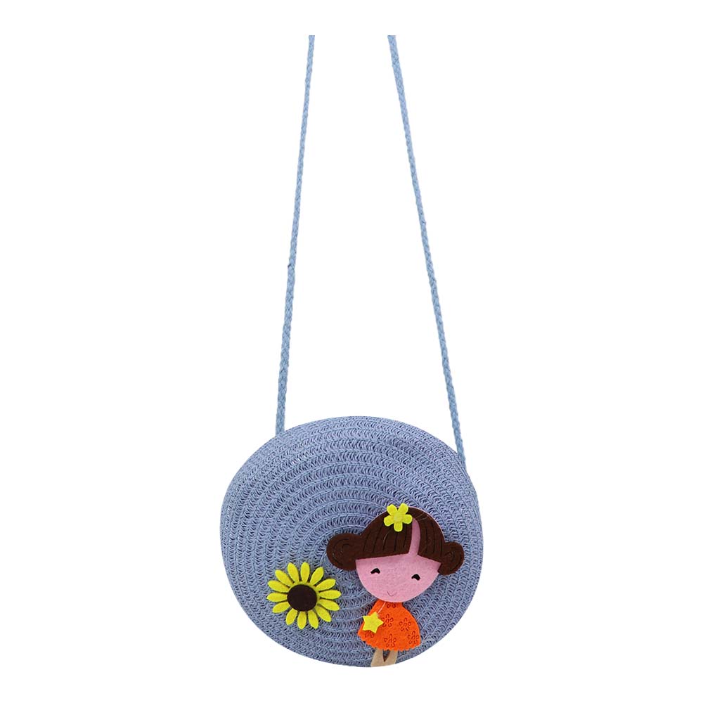 Girls Cute Cartoon Round Crossbody Sling Bag
