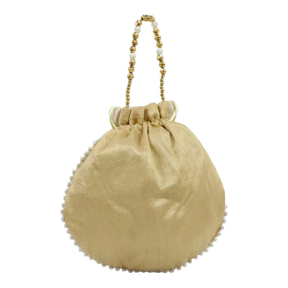 Elegant Potli Bag with Intricate Embroidery