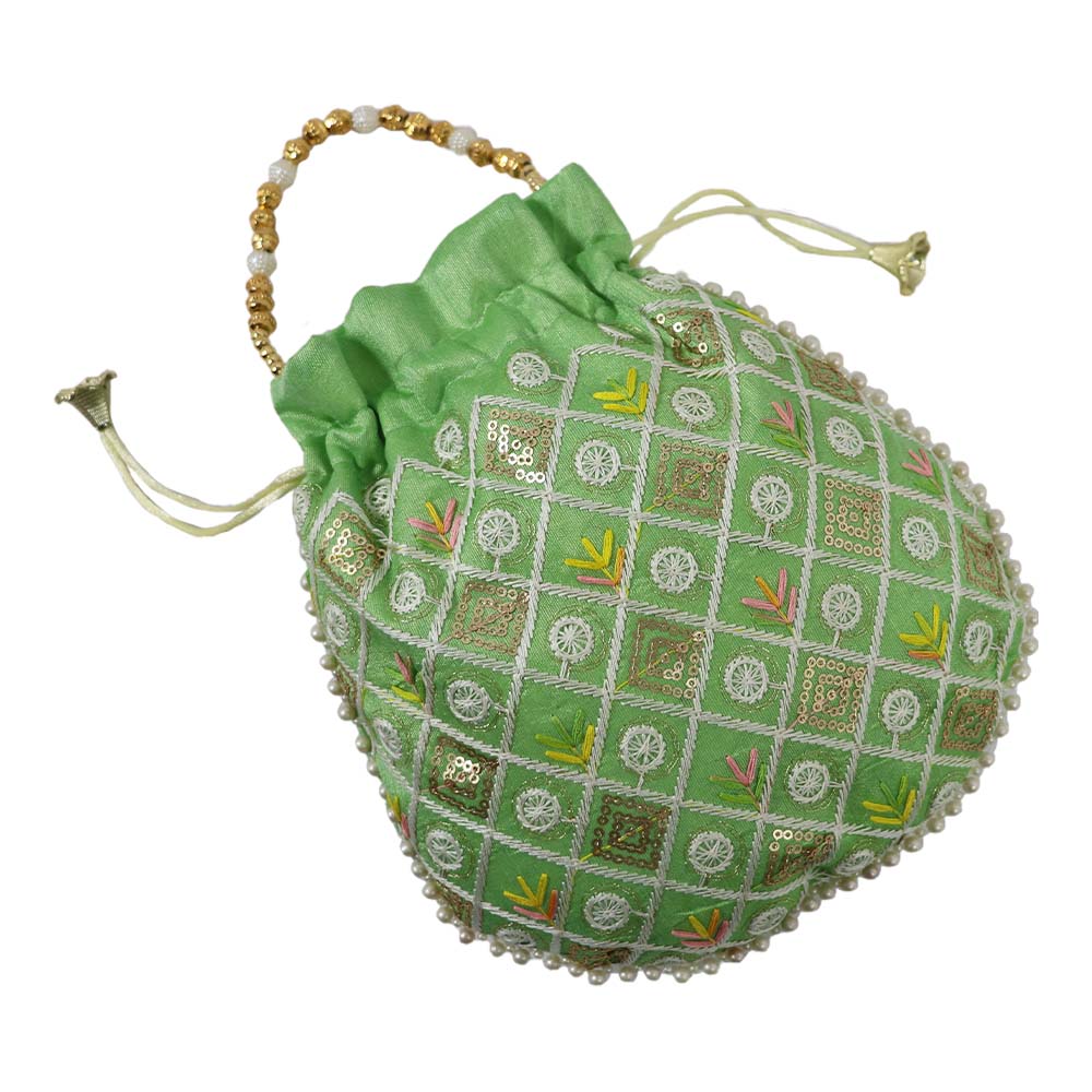 Elegant Potli Bag with Intricate Embroidery