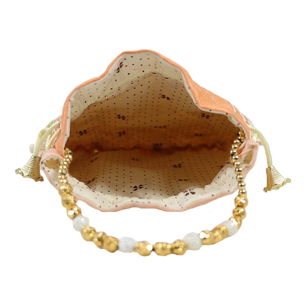 Elegant Potli Bag with Intricate Embroidery