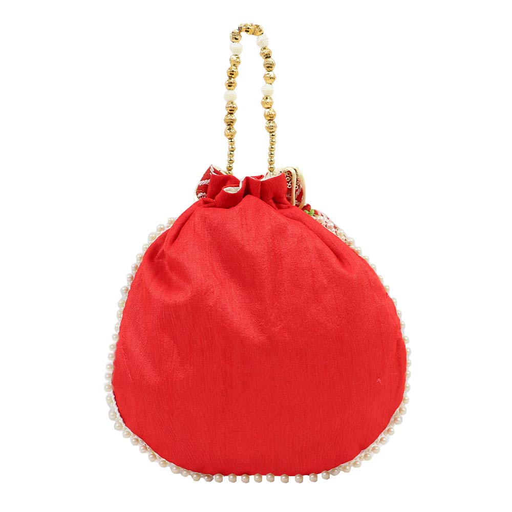 Elegant Potli Bag with Intricate Embroidery