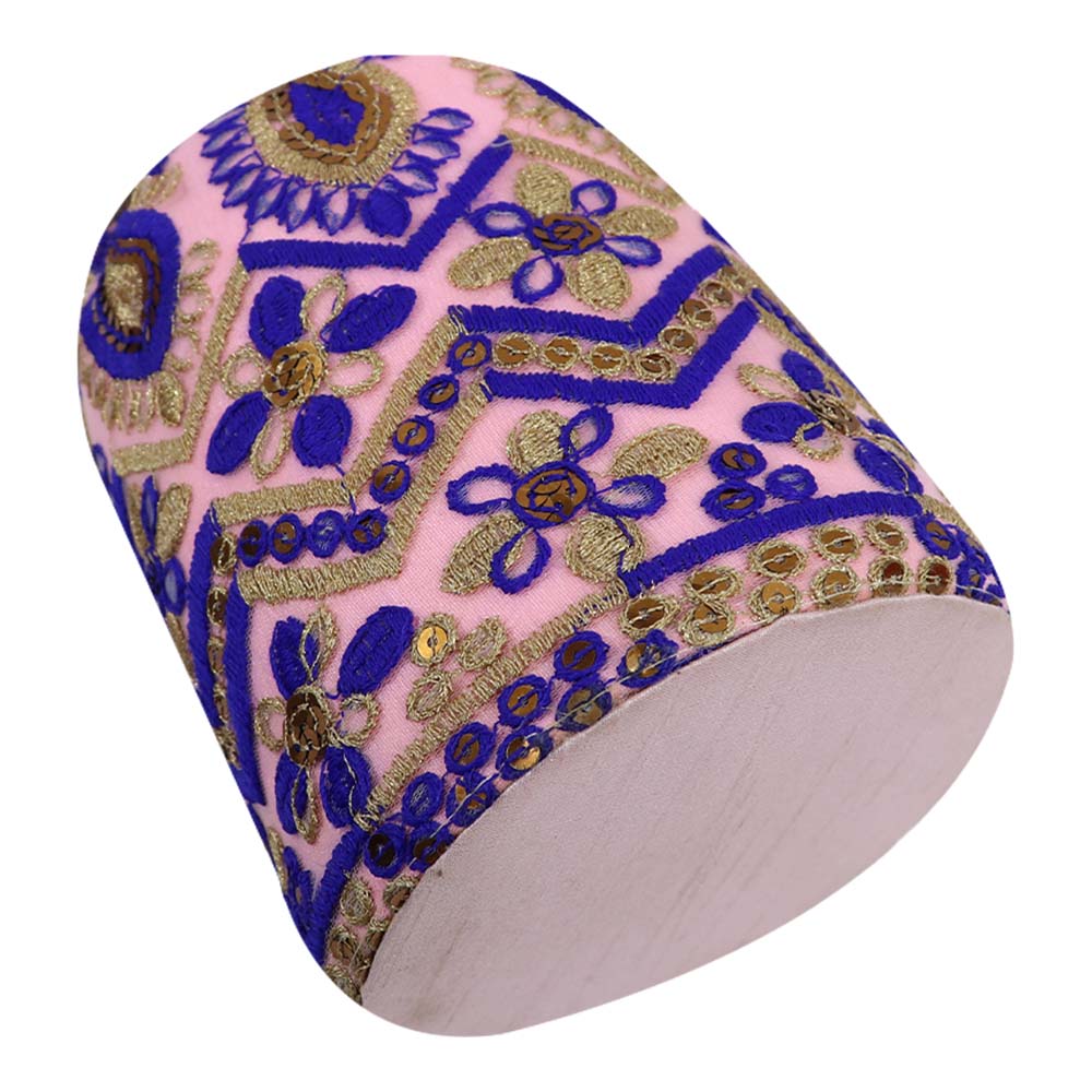 Elegant Embroidered Potli Bag with Pearl Handle