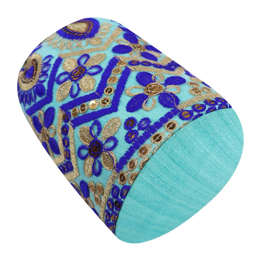 Elegant Embroidered Potli Bag with Pearl Handle