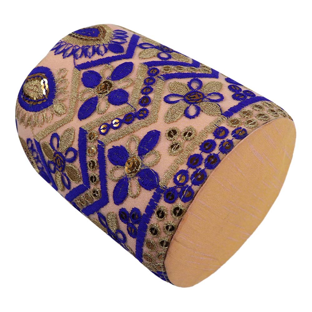 Elegant Embroidered Potli Bag with Pearl Handle