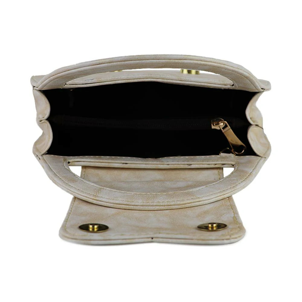 Marble Texture Mini Top Handle Bag
