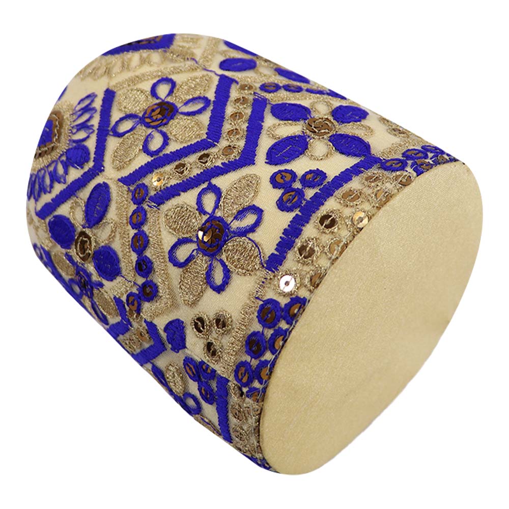 Elegant Embroidered Potli Bag with Pearl Handle