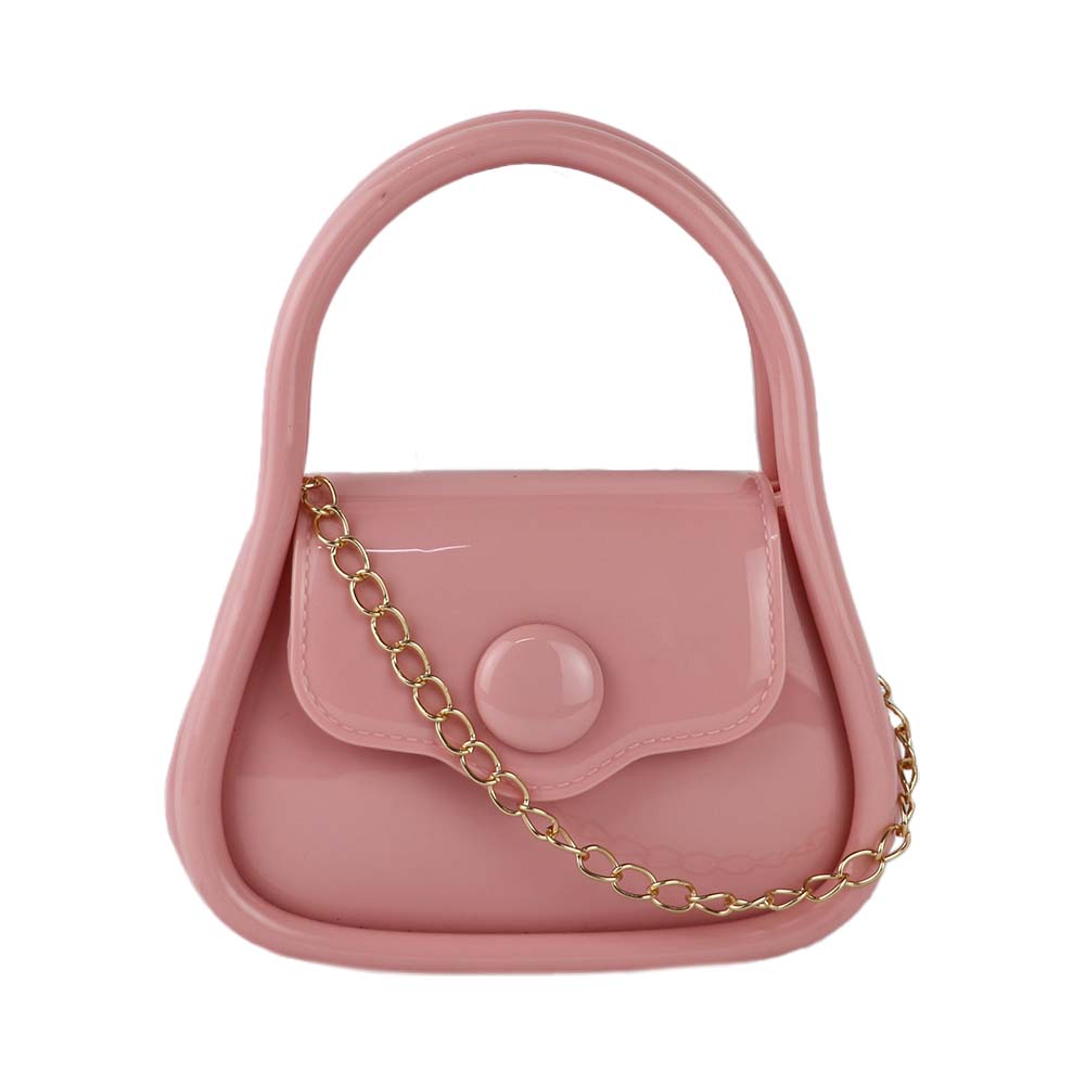 Women Trendy Glossy Mini Top Handle Sling Bag