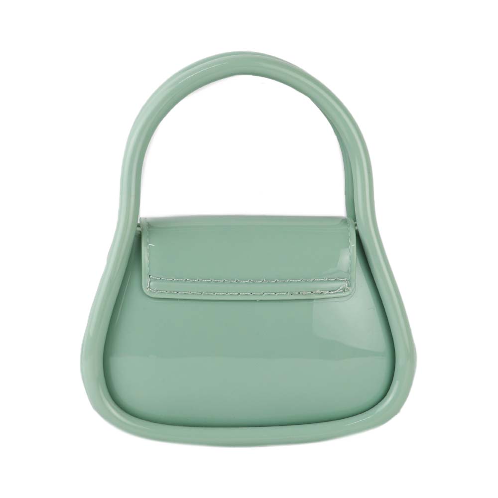 Women Trendy Glossy Mini Top Handle Sling Bag