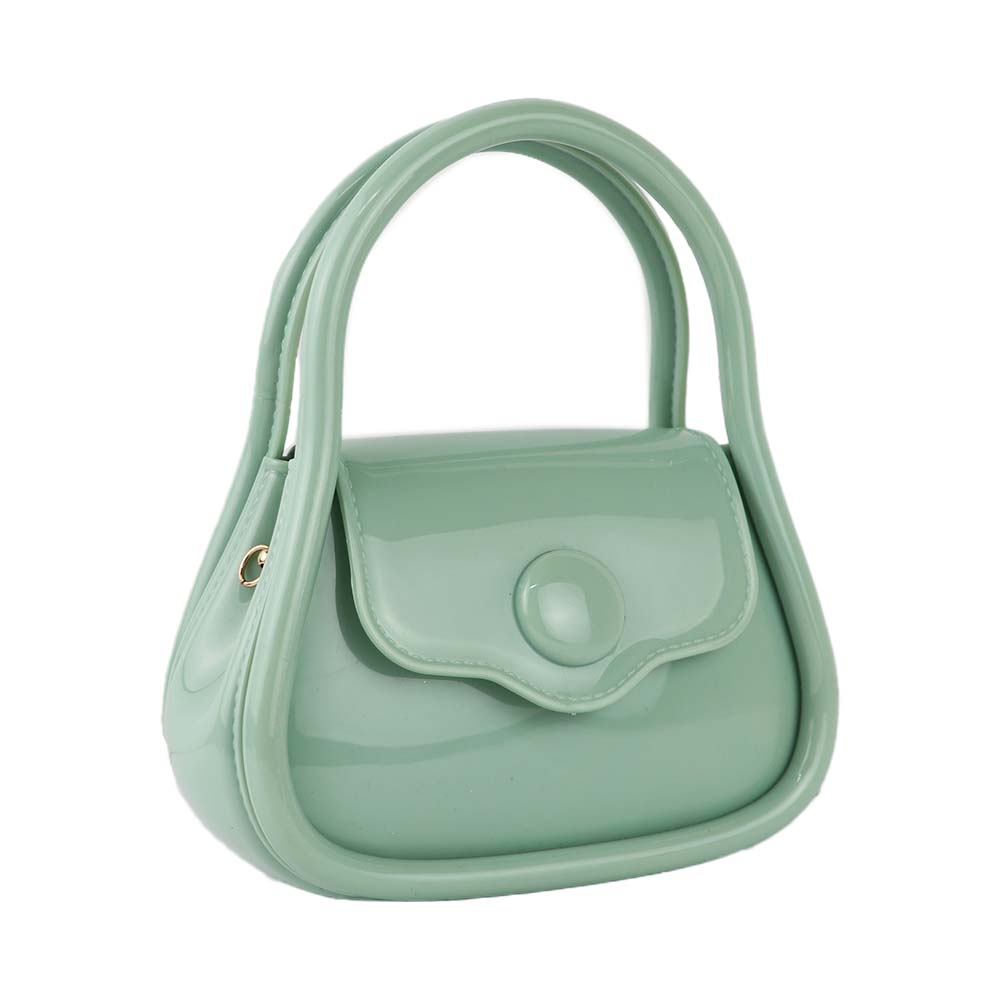 Women Trendy Glossy Mini Top Handle Sling Bag