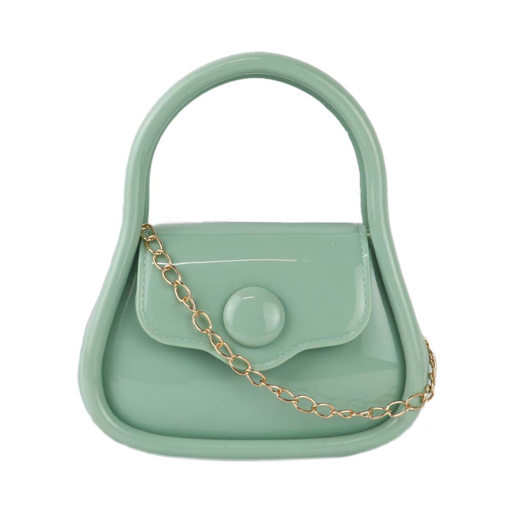 Women Trendy Glossy Mini Top Handle Sling Bag