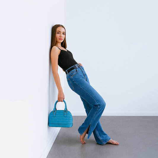 Croc Texture Handbag for Women