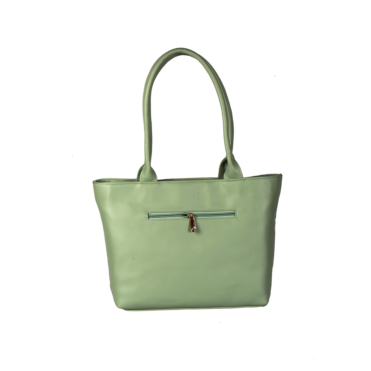 Elegant Mint Green Quilted Tote Bag with Mini Pouch